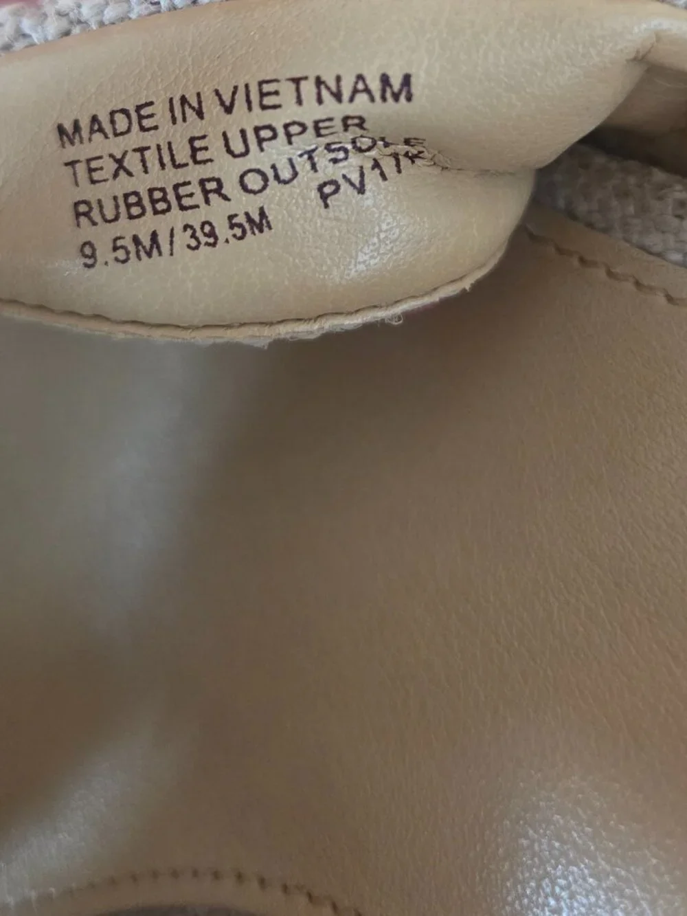 Michael Kors Berkley Canvas Espadrille Wedge Sandals Size 9.5 Tan Zip Preppy